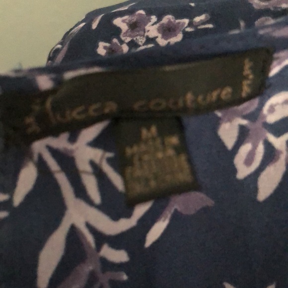 Urban Outfitters Luca Couture Purple Floral Long Sleeve Romper Medium - Picture 13 of 13